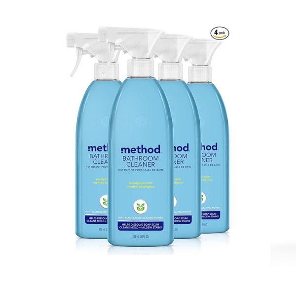 4 Bottles Of Method Bathroom Cleaner