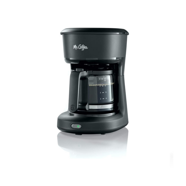 Cafetera con interruptor de preparación mini de 5 tazas Mr. Coffee