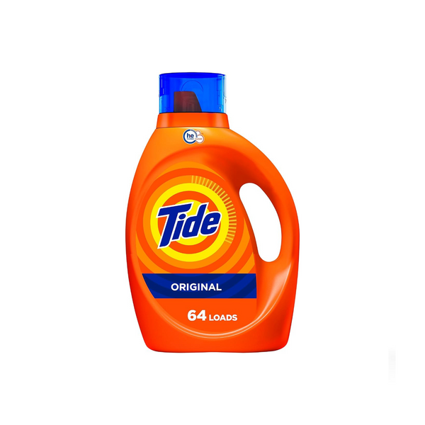 3 botellas de detergente para ropa Tide