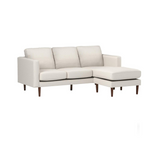 Modern Upholstered Sofa with Reversible Sectional Chaise