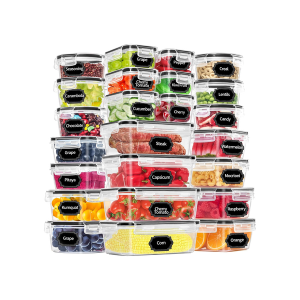 48 Pack Food Storage Containers with Airtight Lids