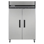 54″ Commercial 49 Cu. Ft. 2 Door Stainless Steel Top Mounted Condenser Freezer