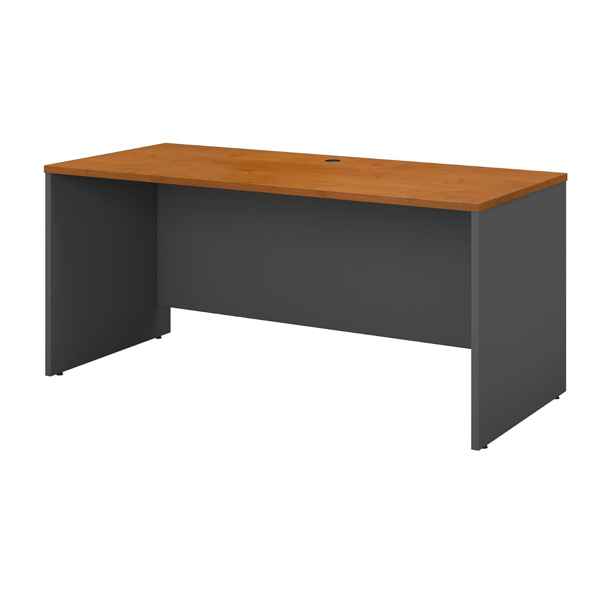 Natural Cherry Credenza Desk By Bush Business Furniture