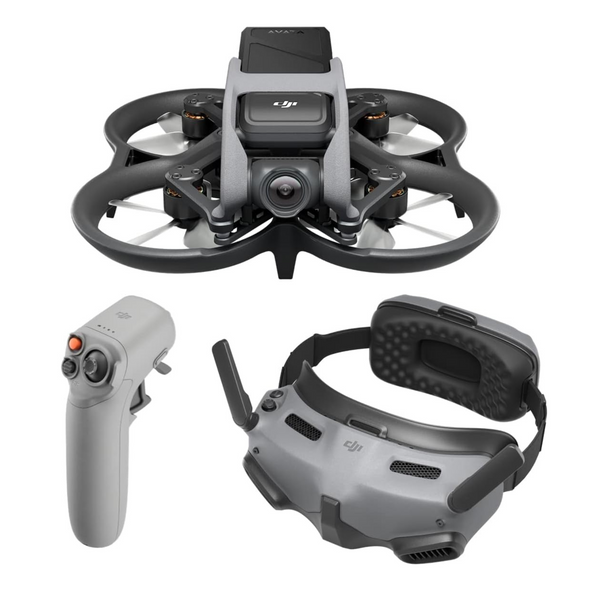 Combo DJI Avata Explorer: Drone FPV con vídeo estabilizado 4k, RC Motion 2 y gafas Integra