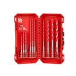 Juego de brocas de 10 piezas con martillo de carburo Milwaukee Shockwave