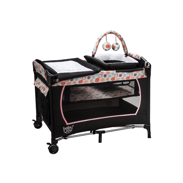 Baby Joy 4 in 1 Pack and Play With Bassinet & Diaper Changing Table