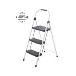 Taburete con escalón de acero compacto de 3 escalones Gorilla Ladders