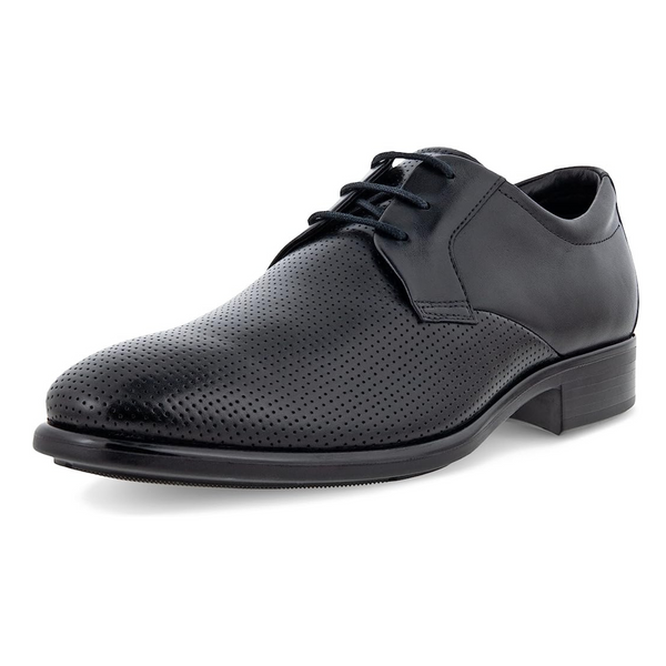 ECCO Men's Citytray Perforated Toe Oxfords