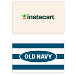 Ahorre en Instacart, Gap, Old Navy y más tarjetas de regalo