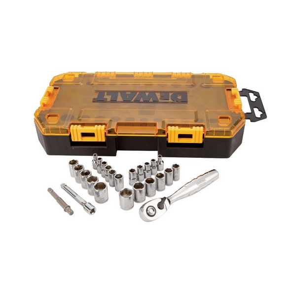 25 Piece Dewalt Drive Socket Set