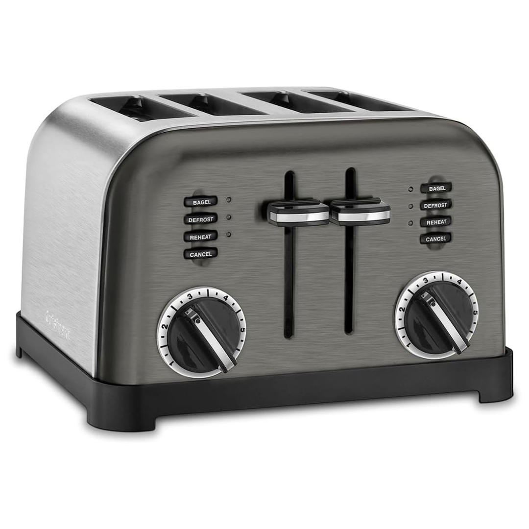 Cuisinart 4-Slice Classic Metal Toaster (Black/Stainless Steel)