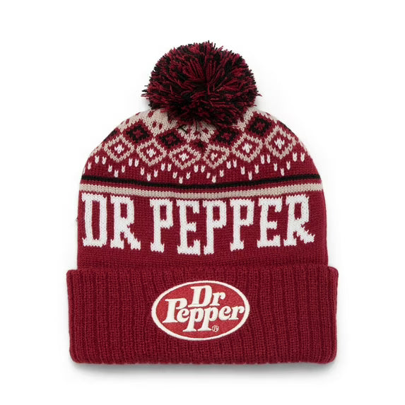 Dr. Pepper Women's Pom Beanie Hat (Various Colors)