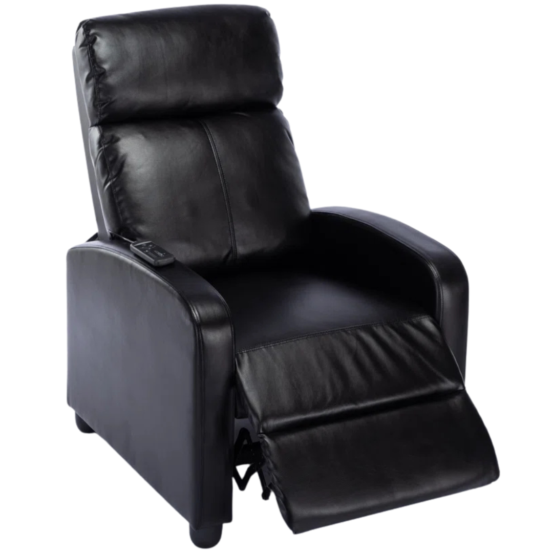 Set of 2 Latitude Run 25.6" Manual Pushback Recliner with Massage