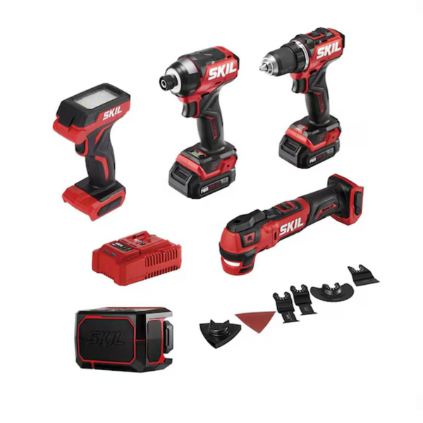 SKIL 5-Tool 12V Brushless Power Tool Combo Kit