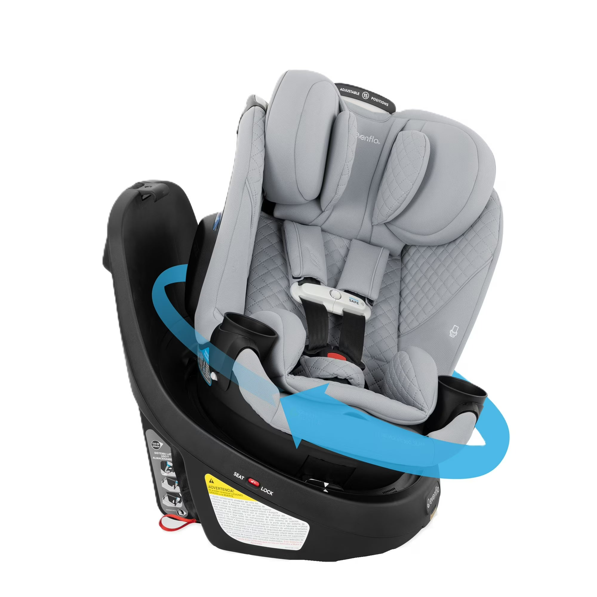 Evenflo Gold Revolve360 Slim 2-in-1 Rotational Car Seat