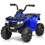 Los niños con batería Gymax de 6 V viajan en un vehículo todo terreno