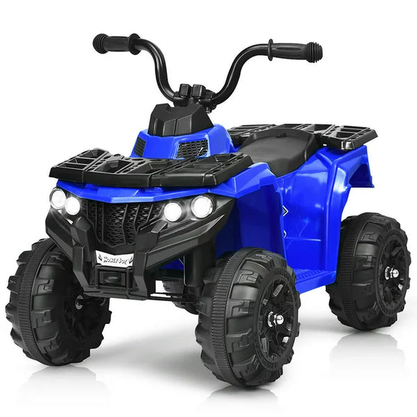 Los niños con batería Gymax de 6 V viajan en un vehículo todo terreno