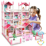 14 Room Play Dollhouse with Doll Toy Figures