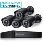 Paquete de 4 sistemas de cámaras de seguridad con cable 1080P