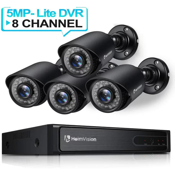 Paquete de 4 sistemas de cámaras de seguridad con cable 1080P