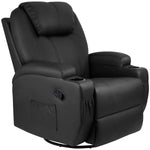 Heated Swivel Rocking Massage Recliner Chair