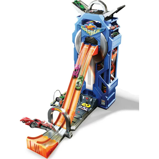Hot Wheels Mega Garage Toy Car Race Track & Playset