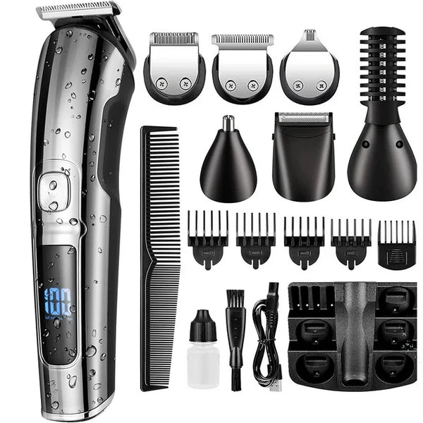 Kit de cortapelos eléctrico inalámbrico profesional 15 en 1