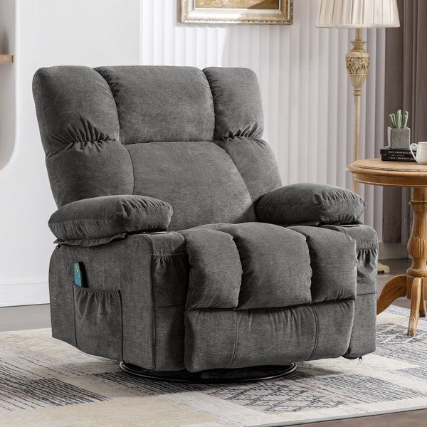 Sillón reclinable mecedor de masaje (3 colores)