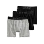3 Jockey Boys Cotton Stretch Boxer Brief Underwear