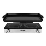 Kalorik Pro Stainless Steel Double Griddle and Cooktop