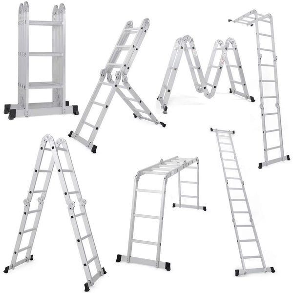 Ktaxon 12.5ft 7-in-1 Aluminium Multi-Purpose Ladder