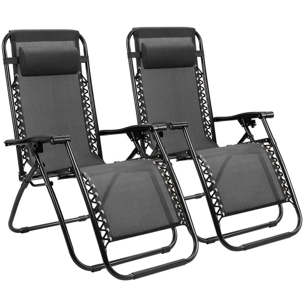 2 Zero Gravity Lounger Chairs (4 Colors)