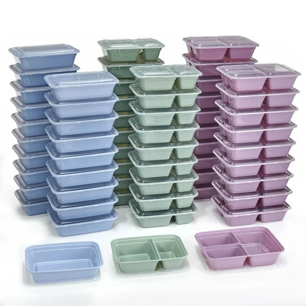 120 Piece Meal Prep Food Storage Containers