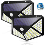 2 Pack Of 100 LED Solar Lights
