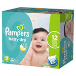 Pack of 222 size 2 Pampers Diapers