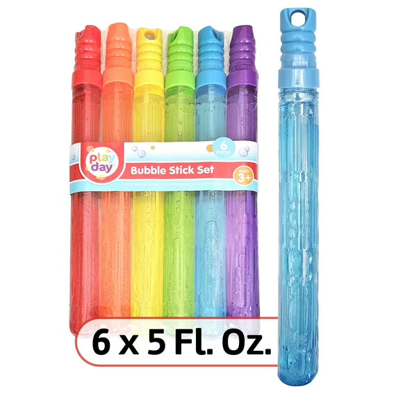 Play Day Bubble Maker Sticks (6 Pack)