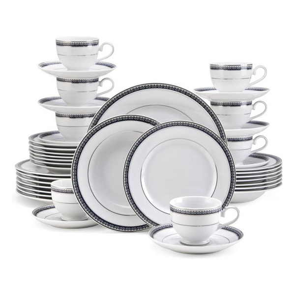 Mikasa Platinum Crown Cobalt 40-Piece Dinnerware Set