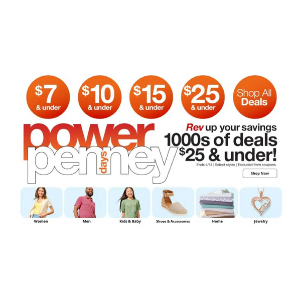 JCPenney Power Penney Days Sale
