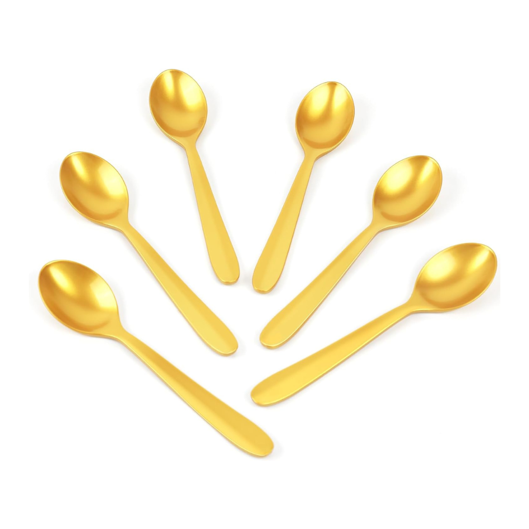 200 Gold Plastic Spoons