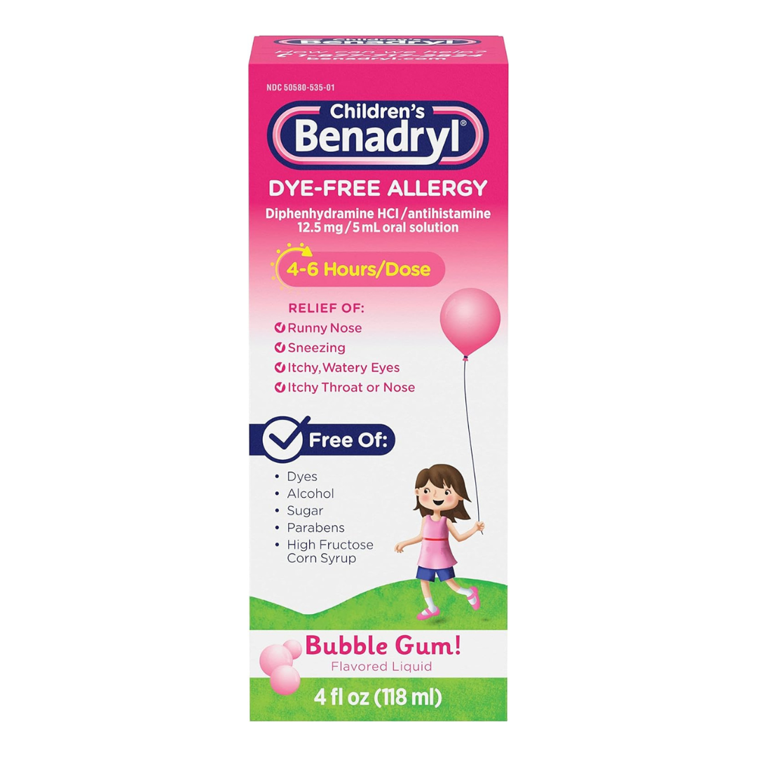 Benadryl Children's Dye-Free Allergy Liquid Medication