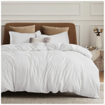 Twin or Queen Size White Duvet Cover