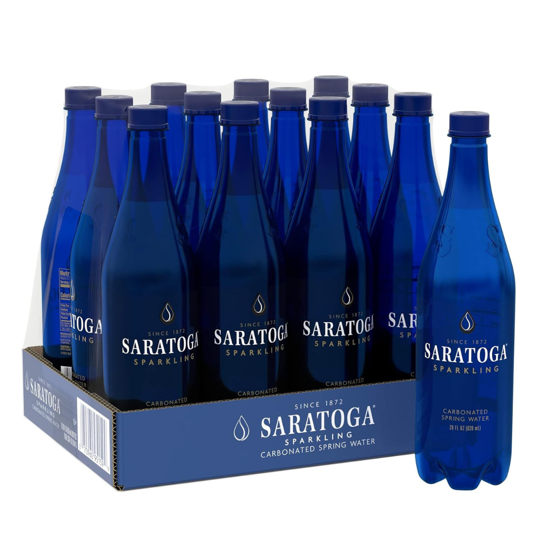 12 Bottles Saratoga Sparkling Water
