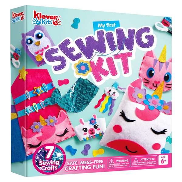 My First Felt Sewing Kit With 7 Easy DIY Crafts
