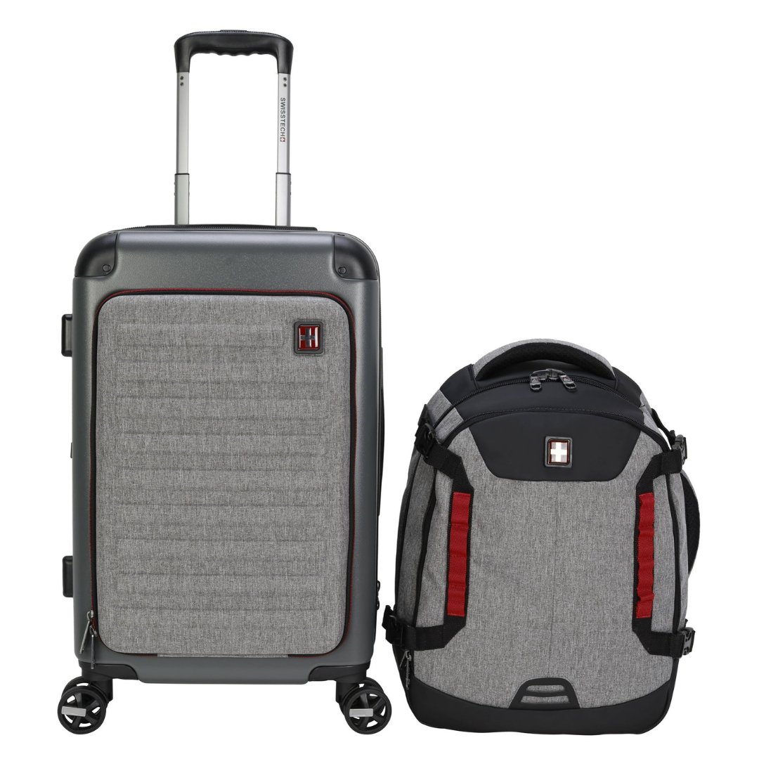 Swiss Tech Hybrid Luggage with Travel Backpack