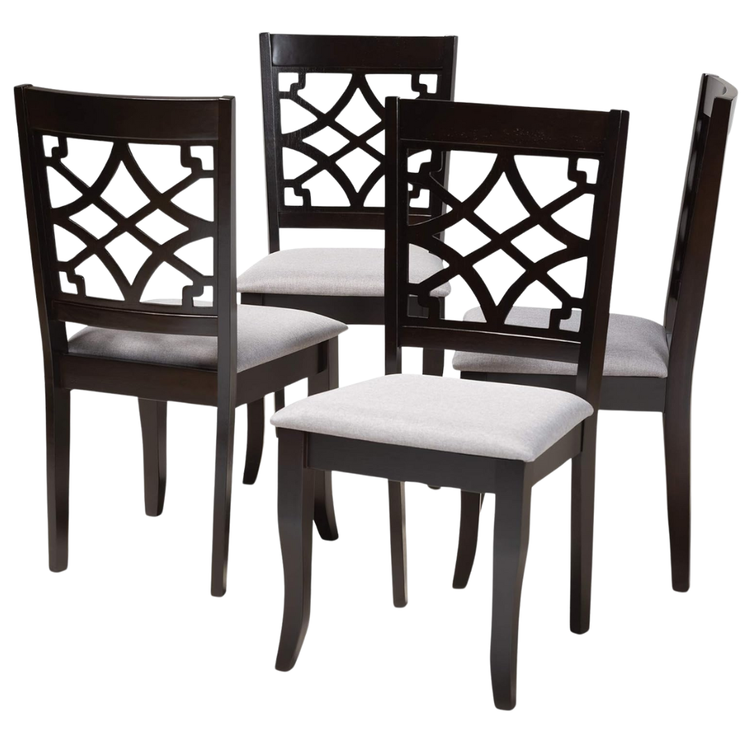 Set Of 4 Baxton Dining Chairs