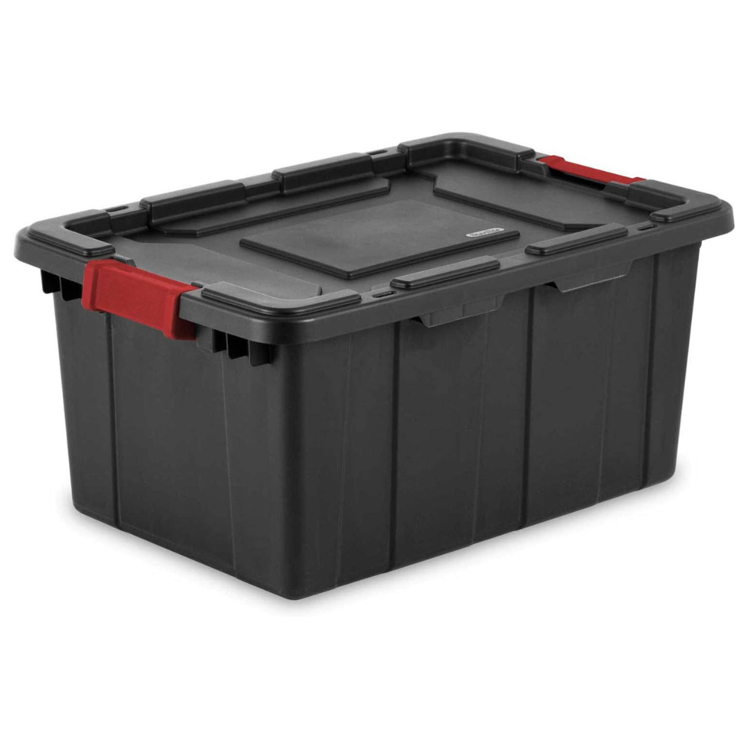6-Pack Sterilite 15-Gallon Stackable Storage Bins with Latching Lids
