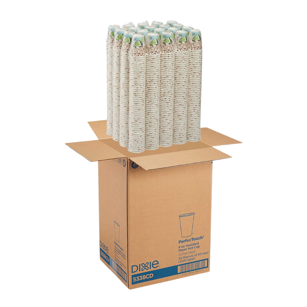 1,000 Dixie Hot Beverage Paper Cups
