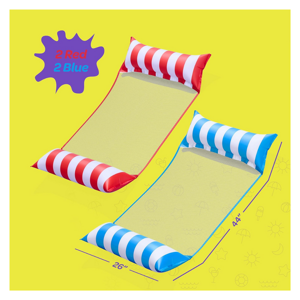 4-Pack Hammock Pool Floats