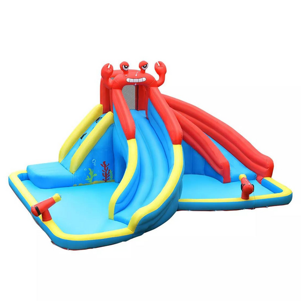 Inflatable Water Slide Crab Dual Slide Bounce House without Blower