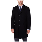 Nautica Men's Classic-Fit Batten Overcoat (Black, Grey, or Camel)